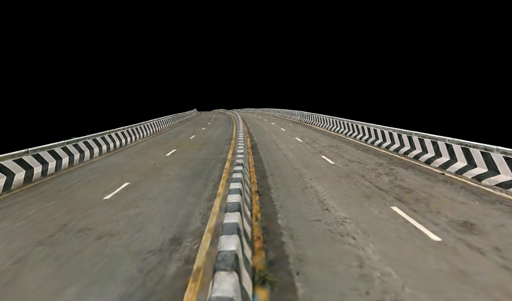 Rendered 3D Scene of Overpass