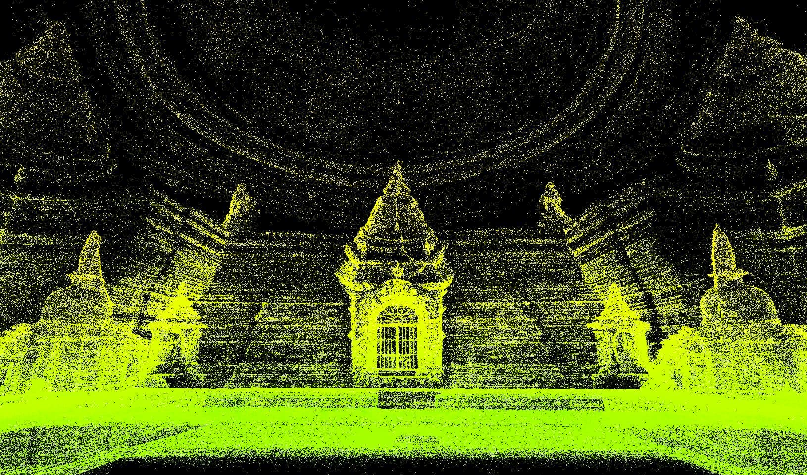 3D colored point cloud of Chilancho Stupa